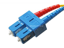 Load image into Gallery viewer, Monoprice Fiber Optic Cable - SC to SC  9/125 Type  Single Mode  Duplex  Yellow  1m