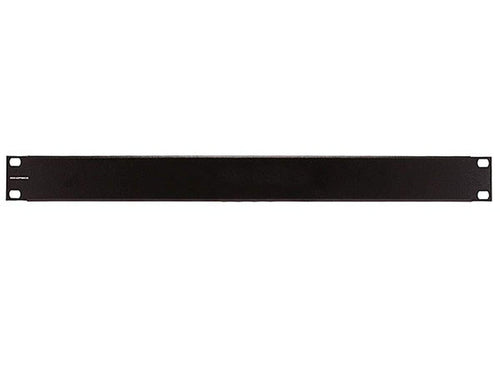 Monoprice 1U Blank Panel, 4.4cm(1.75in)(H) X 48cm(19in)(W) Black Painted Steel, Covers Up And Protects Cables