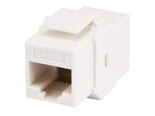 Load image into Gallery viewer, Monoprice 8P8C RJ45 Cat6 Inline Coupler Type Keystone Jack, White