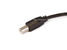 Load image into Gallery viewer, Monoprice USB-A to USB-B 2.0 Cable - Active, 28/24AWG, Black, 33ft