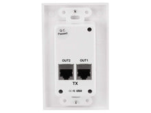 Load image into Gallery viewer, Monoprice HDMI Over Cat5e / Cat6 Extender Wall Plate (Pair), Single Port (1P), White