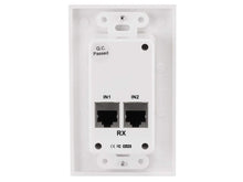 Load image into Gallery viewer, Monoprice HDMI Over Cat5e / Cat6 Extender Wall Plate (Pair), Single Port (1P), White