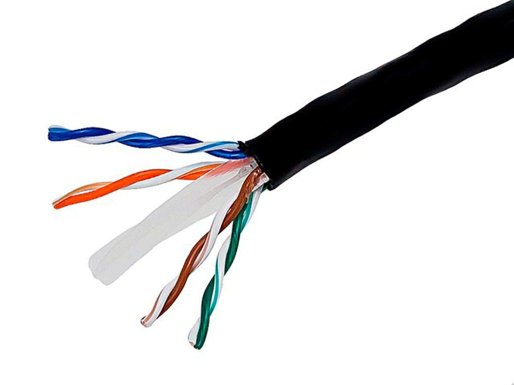 Monoprice Cat6 Ethernet Bulk Cable - Network Internet Cord - 304 Meters (1000ft) Black, Solid, 500Mhz, UTP, CMR, Riser Rated, Pure Bare Copper Wire, 23AWG