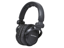 Load image into Gallery viewer, Monoprice Premium Hi-Fi DJ Style Over-the-Ear Pro Headphones with Mic