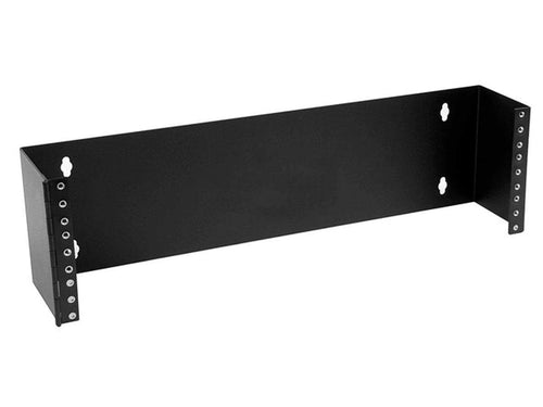 Monoprice 3U Wall Mount Bracket, 13cm (5.25in)(H) x 48cm (19in)(W) x 10cm (4in)(D) For Network and Data Equipment