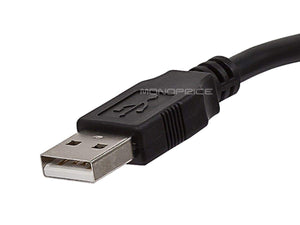 Monoprice USB-A to USB-A Female 2.0 Extension Cable - Active, 20/28AWG, Repeater, Kinect & PS3 Move Compatible, Black, 16ft