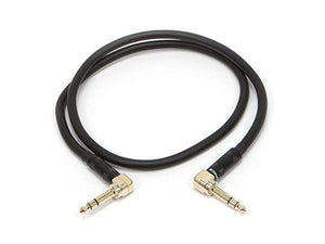 Monoprice 3ft Premier Series 1/4-inch (TRS) Right Angle Male to Right Angle Male 16AWG Cable (Gold Plated)