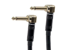 Load image into Gallery viewer, Monoprice 1.5ft Premier Series 1/4-inch (TS) Right Angle Male to Right Angle Male 16AWG Audio Cable (Gold Plated)