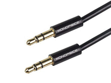 Load image into Gallery viewer, Monoprice 6ft Coiled 3.5mm Male To 3.5mm Male Stereo Audio Cable - Black