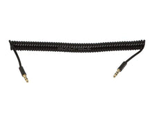 Load image into Gallery viewer, Monoprice 6ft Coiled 3.5mm Male To 3.5mm Male Stereo Audio Cable - Black