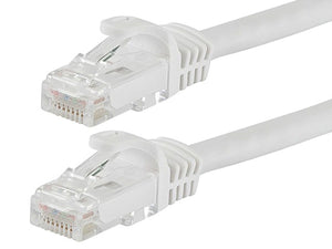 Flexboot Cat6 Ethernet Patch Cable (5 pack) - Snagless RJ45, Stranded, 550Mhz, UTP, Pure Bare Copper Wire,