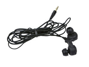 Monoprice Enhanced Bass Hi-Fi Noise Isolating Earbuds Headphones - Black