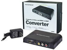 Load image into Gallery viewer, Monoprice Composite, S-Video, and HDMI to HDMI Converter and Switch with HDMI PAL NTSC Support